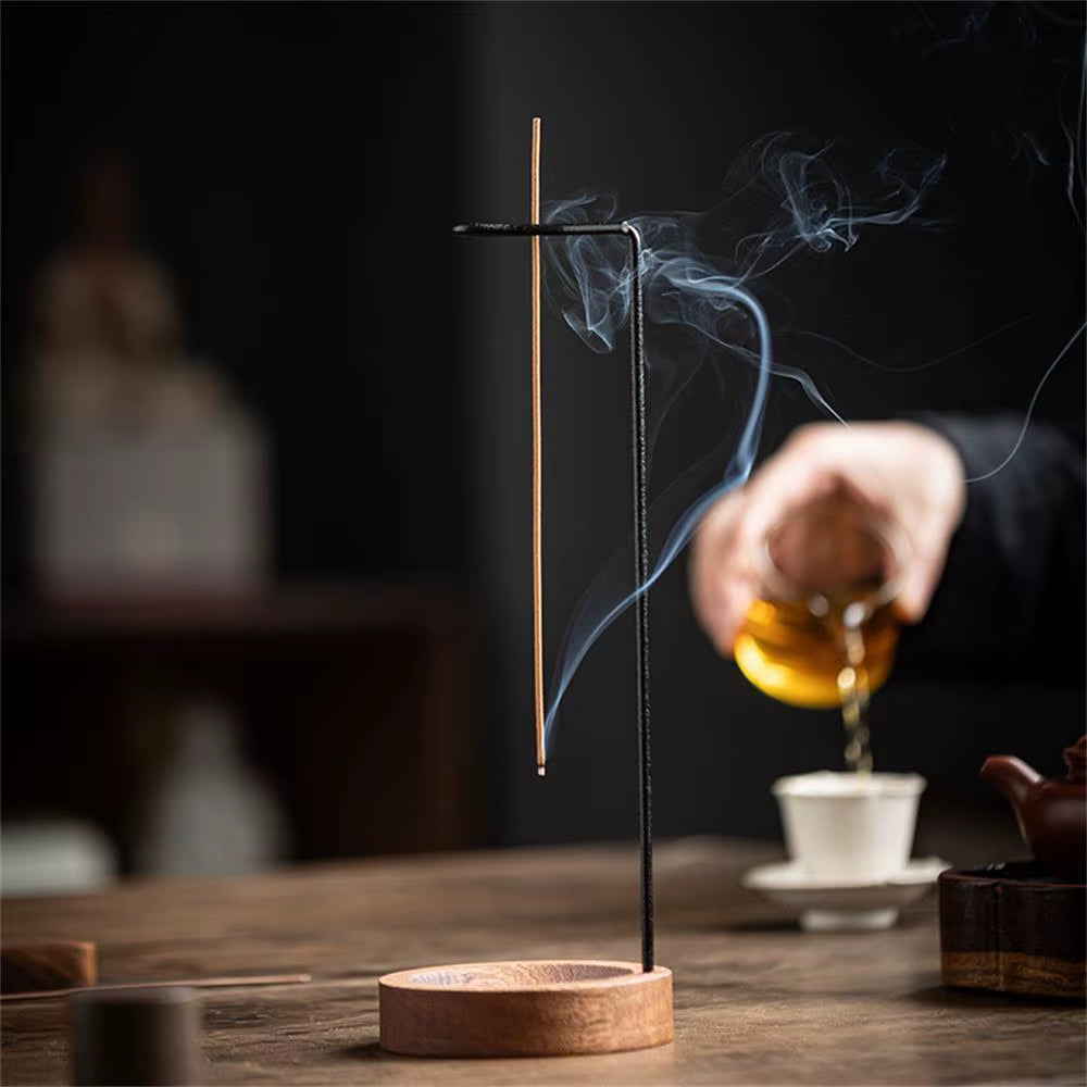 Creative Upside down Incense Burner Incense Stick Holder Wooden Anti-Ash Design Incense Stick Meditation Spa Room Home Decor