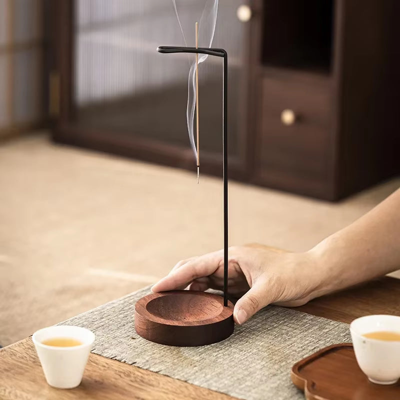 Creative Upside down Incense Burner Incense Stick Holder Wooden Anti-Ash Design Incense Stick Meditation Spa Room Home Decor